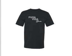 SOLD OUT 3D EFFECT BLK PURA VIDA BARRIO TEE